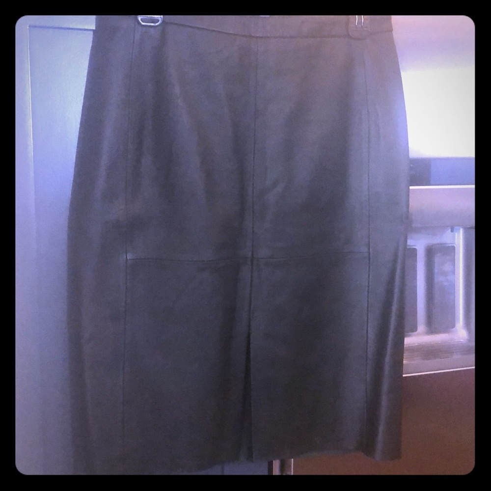 Banana Republic leather pencil skirt